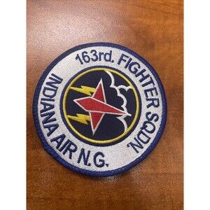 U.S. AIR FORCE 163rd FIGHTER SQUADRON INDIANA AIR NATIONAL GUARD PATCH (AFK)